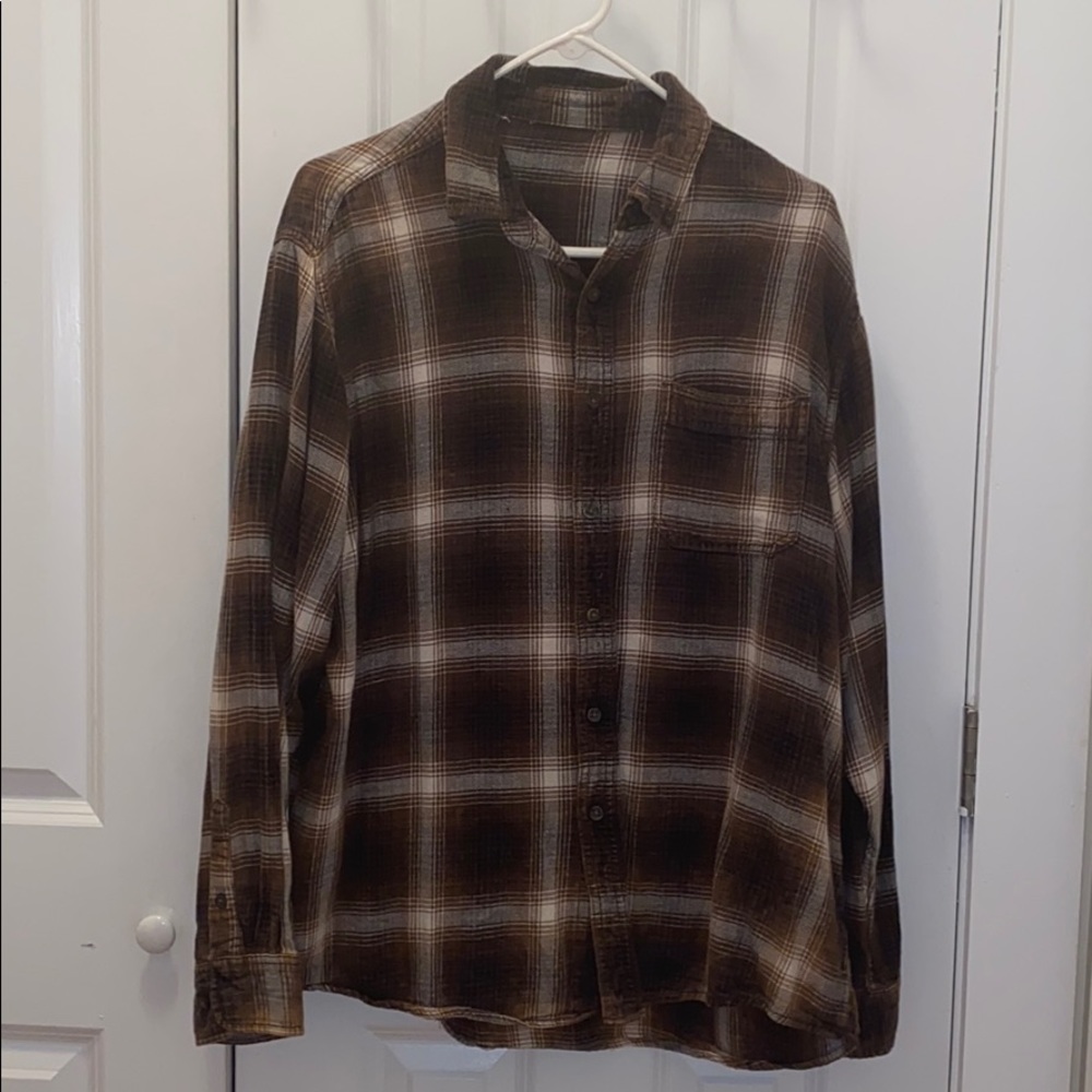 Cute green button up flannel